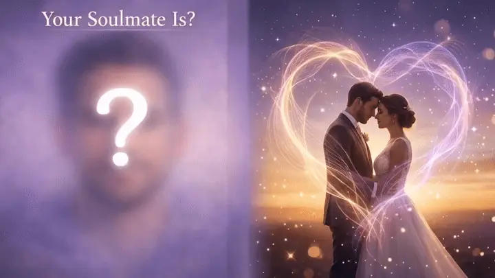 A soulmate portrait, still blurred before the reveal